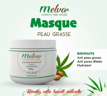 Masque-gommage peau grasse 2 en 1 (100 g)